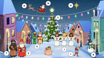Vorschau - Arbeitsblätter - Lesespur - Im Weihnachtsdorf (2-fach differenziert) - Seite 1