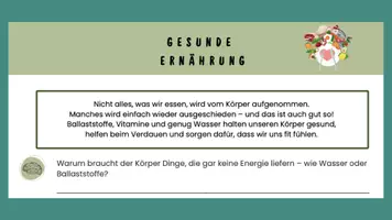 Vorschau - Stundenentwürfe - PPT & Stundenentwurf Gesunde Ernährung - Teil 9 - Vom Biss zur Power - Seite 3