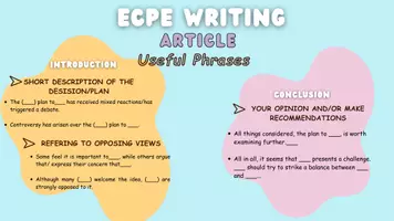 Προεπισκόπηση - Προετοιμασία εξετάσεων - ECPE- Useful Phrases for Writing (Essay,Article,Proposal) - Σελίδα 2