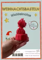 Vorschau - Mal- und Bastelvorlagen - Wichtelmütze - Weihnachtsbasteln - Kunst - Textil - Deckblatt
