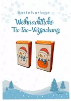 Vorschau - Mal- und Bastelvorlagen - Weihnachtsgeschenk basteln - Tick Tack Verpackung - Deckblatt