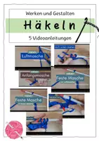 Vorschau - Videos - Häkeln - Videoanleitungen - Auflegen + Anfangsmasche + Luftmasche Feste Masche - Deckblatt