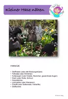 Vorschau - Mal- und Bastelvorlagen - Nähprojekt: Kleiner Osterhase nähen - Seite 1