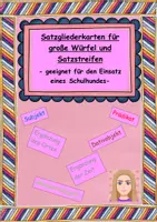 Vorschau - Arbeitsblätter - Wachsendes Materialpaket Deutsch Grammatik Klasse 3 - Deckblatt