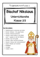 Vorschau - Unterrichtsreihen - Bischof Nikolaus von Myra - 6-stündige Unterrichtseinheit Religion Klasse 2/ 3 - Seite 2