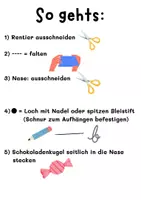 Vorschau - Mal- und Bastelvorlagen - Bastelidee für die Weihnachtszeit: Rentier - Seite 2