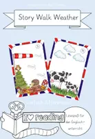 Vorschau - Arbeitsblätter - Storywalk weather - vierfach differenzierter Lesespaziergang - Deckblatt