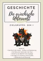 Vorschau - Arbeitsblätter - Die griechische Unterwelt; Griechische Sagen - Deckblatt