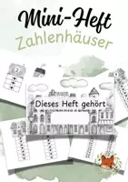 Vorschau - Arbeitsblätter - Mini-Heft Zahlenhäuser bis 10 - Deckblatt