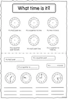 Vorschau - Arbeitsblätter - What time is it? Arbeitsblatt für Englisch - Seite 3
