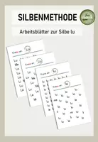 Vorschau - Arbeitsblätter - Arbeitsblätter zum Einkreisen der Silbe lu - Deckblatt
