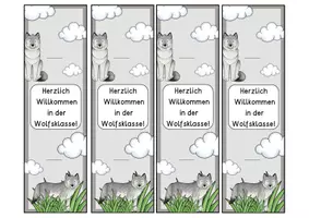 Vorschau - Mal- und Bastelvorlagen - Riesiges Materialpaket - Wolfsklasse (18 Materialien) - Seite 1