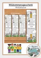 Vorschau - Mal- und Bastelvorlagen - Riesiges Materialpaket - Wolfsklasse (18 Materialien) - Deckblatt