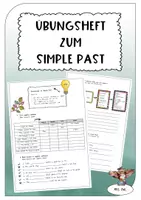 Vorschau - Stundenentwürfe - Übungsheft zum Thema: Simple Past - Deckblatt
