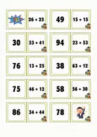 Vorschau - Spiele - Domino Zahlenraum 100 - Addition - Seite 3