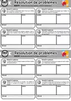 Aperçu - Feuilles d'exercices - Fiches résolution de problèmes CE2 périodes 1 à 3 - Page 3