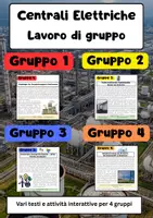 anteprima - Schede informative - Energia Centrali elettriche Lavoro di gruppo: energie rinnovabili, centrali elettriche fossili, rete elettrica - Pagina di copertina