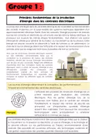 Aperçu - Affichage - Énergie Centrales électriques Travail de groupe : énergies renouvelables, centrales à combustibles fossiles et réseau électrique - Page 1