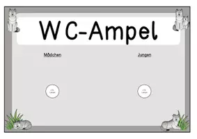 Vorschau - Poster - WC-Ampel / WC-Schilder - Wolfsklasse - Seite 1