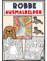 Vorschau - Mal- und Bastelvorlagen - Pop Art Robbe Malvorlagen – Kreativer Malspaß - Deckblatt