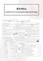 Vorschau - Arbeitsblätter - Nikolaus: Lesetext mit verschiedenen Arbeitsaufträgen - Deckblatt