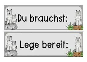 Vorschau - Poster - "Du brauchst - Karten" - Wolfsklasse - Seite 1