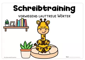 Vorschau - Arbeitsblätter - Lauttreues Schreiben – systematisches Wörtertraining für Klasse 1 und LRS - Seite 3