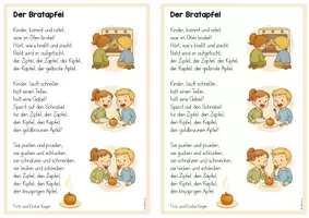 Vorschau - Merkblätter - Gedicht: Der Bratapfel (Weihnachten / Winter) - Seite 3
