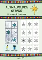 Vorschau - Mal- und Bastelvorlagen - Ausmalbilder Sterne - Window Color + Öltechnik (Kunstunterricht) - Deckblatt