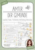Vorschau - Stundenentwürfe - Ämter der Gemeinde - Lesetext, Audio, Tafelkarten, Hefteintrag, Interactive - Deckblatt