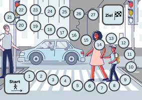 Vorschau - Spiele - Verkehrsschilder Grundschule – Materialpaket (3 Spiele & Arbeitsblatt) | Verkehrserziehung & Stationenarbeit - Seite 1