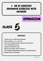 Vorschau - Arbeitsblätter - Possession in English: ’s, s’ and the of-Genitive Klasse 5 - Deckblatt
