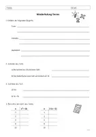 Vorschau - Arbeitsblätter - Wiederholung Terme - Arbeitsblatt - Seite 1