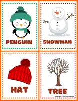 Aperçu - Feuilles d'exercices - Winter Homework Packet for Kindergarten - Page 1