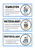 Vorschau - Bildkarten - Rollenkarten für Gruppenarbeiten - 3-fach-formuliert - Seite 1