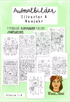 Vorschau - Mal- und Bastelvorlagen - Kostenlos: Ausmalbilder Silvester & Neujahr – 9 feierliche Motive (Klasse 1, 2, 3, 4) - Deckblatt