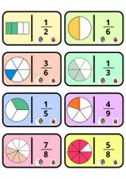 Vista previa - Juegos / Gamificación - Dominó fracciones (+30 tarjetas) - página 1