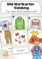 Vorschau - Arbeitsblätter - Materialpaket - DaZ Kleidung - Deckblatt