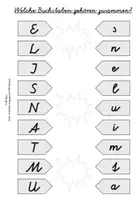 Vorschau - Arbeitsblätter - Buchstaben zuordnen (VAS, differenziert, interaktiv) - Deckblatt
