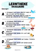 Vorschau - Arbeitsblätter - Lerntheke Kraulschwimmen - ab Klasse 5 - Seite 2