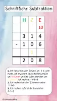 Vorschau - Poster - Schriftliche Subtraktion Erweitern - Seite 1