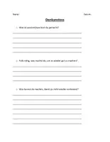 Vorschau - Arbeitsblätter - Denkanstoss - zum Ausfüllen bei unerwünschtem Verhalten - Deckblatt