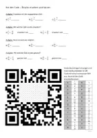 Vorschau - Arbeitsblätter - Arbeitsblatt "Brüche erweitern und kürzen" (Mal den Code) - Seite 1
