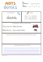 Aperçu - Feuilles d'exercices - Les mots outils - Page 1