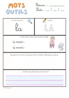 Aperçu - Feuilles d'exercices - Les mots outils - Page 3