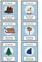 Vorschau - Spiele - Lesespiel "Wer hat ...? Ich habe ...?" Der Winter + Arbeitsblatt- DaZ / Deutsch - Seite 2