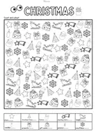 Vorschau - Mal- und Bastelvorlagen - Christmas / Winter I Spy...: Count, Read & Colour (Suchbilder) - Seite 2