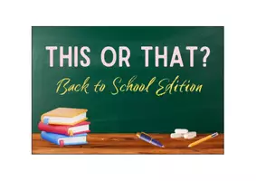 Vorschau - Arbeitsblätter - BACK TO SCHOOL: This or That? / Fragespiel zum Schulstart / English ESL EFL Speaking Activity / Discussing - Seite 1