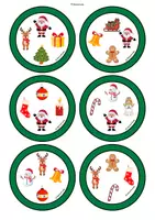 Vorschau - Spiele - Speed Match Christmas (Wortschatzspiel Englisch Grundschule) - Seite 1