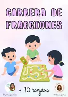 Vista previa - Juegos / Gamificación - Juego de mesa - Carrera de fracciones - Portada